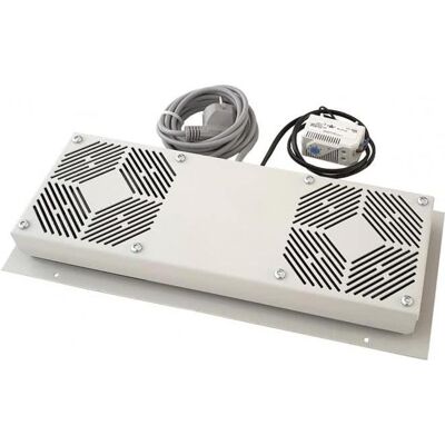 Schweitzer Rack - Lüfter Kit - mit Thermostat, Serverschrank Zubehör, Grau Schweitzer Rack - Lüfter Kit - mit Thermostat, Serverschrank Zubehör, Grau