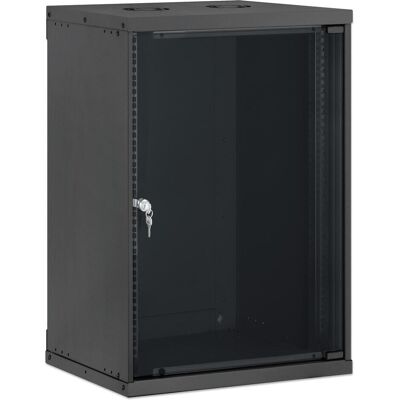 Intellinet 19" Netzwerk-Wandverteiler, Basic Line, 15 HE, 400 mm Tiefe, schwarz (15 HE, 19 Zoll Rack), Serverschrank, Schwarz Intellinet 19" Netzwerk-Wandverteiler, Basic Line, 15 HE, 400 mm Tiefe, schwarz (15 HE, 19 Zoll Rack), Serverschrank, Schwarz
