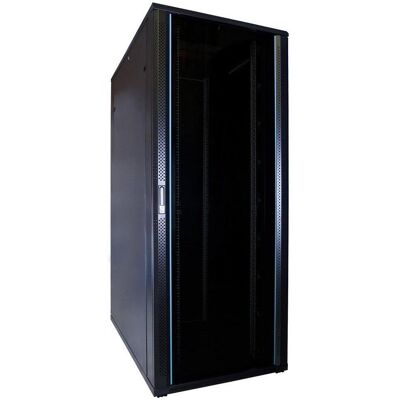 Dsit 47 HE 19” Serverschrank, mit Glastür (BxTxH) 800x1200x2200mm (47 HE, 19 Zoll Rack), Serverschrank, Schwarz Dsit 47 HE 19” Serverschrank, mit Glastür (BxTxH) 800x1200x2200mm (47 HE, 19 Zoll Rack), Serverschrank, Schwarz