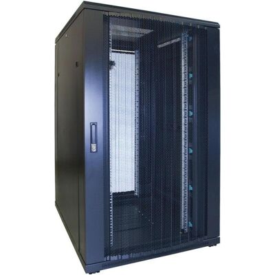 Dsit 27 HE 19” Serverschrank, mit perforierter Fronttür (BxTxH) 800 x 1000 x 1400mm (27 HE, 19 Zoll Rack), Serverschrank, Schwarz Dsit 27 HE 19” Serverschrank, mit perforierter Fronttür (BxTxH) 800 x 1000 x 1400mm (27 HE, 19 Zoll Rack), Serverschrank, Schwarz