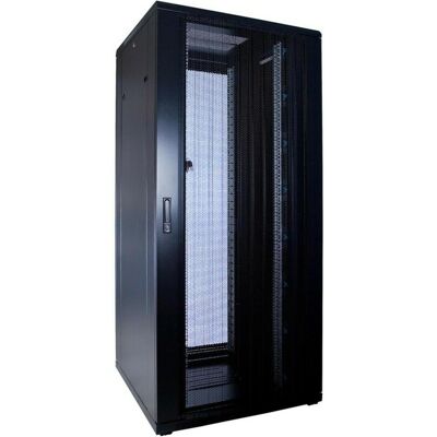 Dsit 37 HE 19” Serverschrank, mit perforierter Fronttür (BxTxH) 800 x 800 x 1800mm (37 HE, 19 Zoll Rack), Serverschrank, Schwarz Dsit 37 HE 19” Serverschrank, mit perforierter Fronttür (BxTxH) 800 x 800 x 1800mm (37 HE, 19 Zoll Rack), Serverschrank, Schwarz