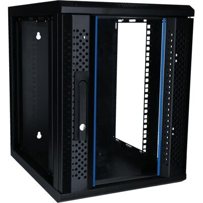 Dsit 9 HE, 10” Serverschrank, mit Glastür, (BxTxH) 370x450x486mm (9 HE, 10 Zoll Rack), Serverschrank, Schwarz Dsit 9 HE, 10” Serverschrank, mit Glastür, (BxTxH) 370x450x486mm (9 HE, 10 Zoll Rack), Serverschrank, Schwarz