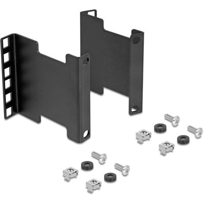 Delock Server Rack Tiefenerweiterung Adapter Montagekit zur, Serverschrank Zubehör, Schwarz Delock Server Rack Tiefenerweiterung Adapter Montagekit zur, Serverschrank Zubehör, Schwarz