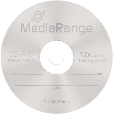 MediaRange CD-RW 12x 700MB/80Min, 10er Sp. (10x), Optischer Datenträger MediaRange CD-RW 12x 700MB/80Min, 10er Sp. (10x), Optischer Datenträger