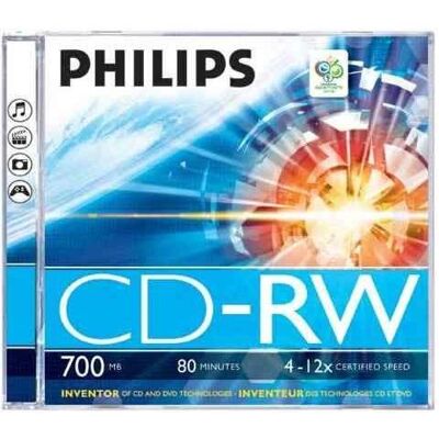 Philips 8710101710242 CD-RW-Rohling 700 MB (1x), Optischer Datenträger Philips 8710101710242 CD-RW-Rohling 700 MB (1x), Optischer Datenträger