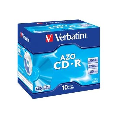Verbatim CD-R AZO Crystal 10 pc(s) (10x), Optischer Datenträger Verbatim CD-R AZO Crystal 10 pc(s) (10x), Optischer Datenträger