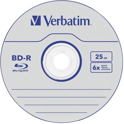 Verbatim 1x50 BD-R Blu-Ray 25GB 6x Speed Datalife No-ID Cakebox (50x), Optischer Datenträger Verbatim 1x50 BD-R Blu-Ray 25GB 6x Speed Datalife No-ID Cakebox (50x), Optischer Datenträger