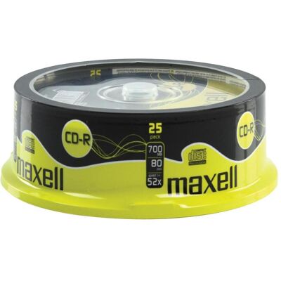 Maxell CD-R 700Mb 25 Stück(e) (25x), Optischer Datenträger Maxell CD-R 700Mb 25 Stück(e) (25x), Optischer Datenträger