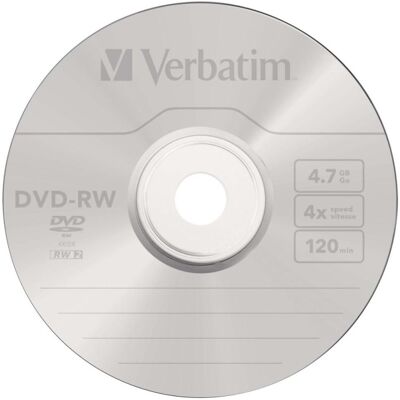 Verbatim Dvd-Rw (10x), Optischer Datenträger Verbatim Dvd-Rw (10x), Optischer Datenträger