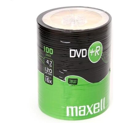 Maxell DVD+R 4.7 GB 16x 100 sztuk (275737.30.TW), Optischer Datenträger Maxell DVD+R 4.7 GB 16x 100 sztuk (275737.30.TW), Optischer Datenträger