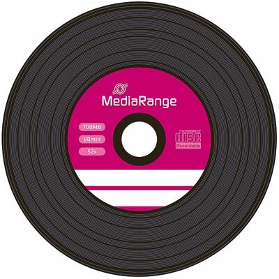 MediaRange Vinyl-Look CD-R, 50er-Spindel (50x), Optischer Datenträger MediaRange Vinyl-Look CD-R, 50er-Spindel (50x), Optischer Datenträger