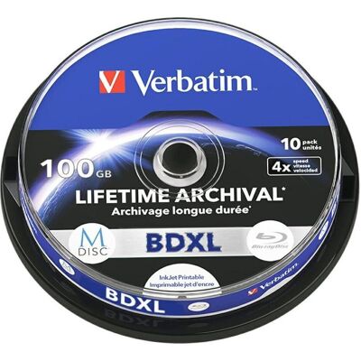 Verbatim BD-XL M-Disc (10x), Optischer Datenträger Verbatim BD-XL M-Disc (10x), Optischer Datenträger