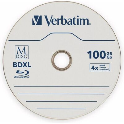 Verbatim BD-R M-DISC 100GB 1er Pack (1x), Optischer Datenträger Verbatim BD-R M-DISC 100GB 1er Pack (1x), Optischer Datenträger