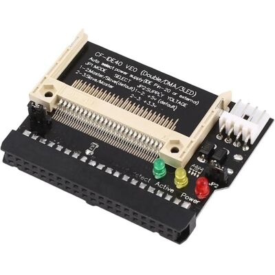 PowerGuard CF zu IDE Adapter 40-Pin für IDE Festplatten an Mainboards, SSD + Festplatte Zubehör PowerGuard CF zu IDE Adapter 40-Pin für IDE Festplatten an Mainboards, SSD + Festplatte Zubehör