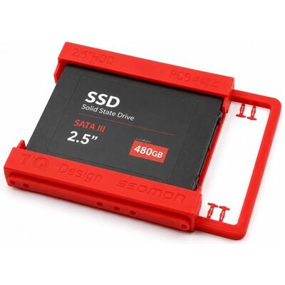PowerGuard 2.5 Zoll SSD Adapterrahmen für 3.5 Zoll Laufwerksschacht, SSD + Festplatte Zubehör PowerGuard 2.5 Zoll SSD Adapterrahmen für 3.5 Zoll Laufwerksschacht, SSD + Festplatte Zubehör
