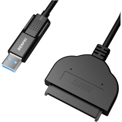 Benfei cable USB-C USB-A 3.0 to SATA III for 2.5 HDD SSD black, SSD + Festplatte Zubehör Benfei cable USB-C USB-A 3.0 to SATA III for 2.5 HDD SSD black, SSD + Festplatte Zubehör