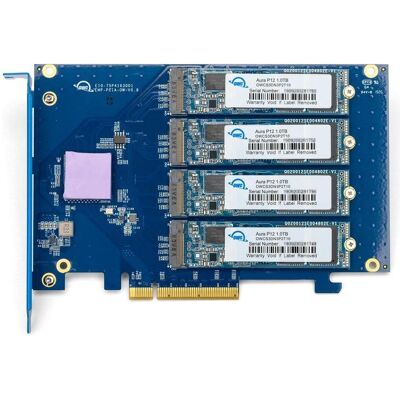 OWC Accelsior 4M2 32TB PCIe Card M.2 NVMe SSD (32000 GB, M.2), SSD OWC Accelsior 4M2 32TB PCIe Card M.2 NVMe SSD (32000 GB, M.2), SSD
