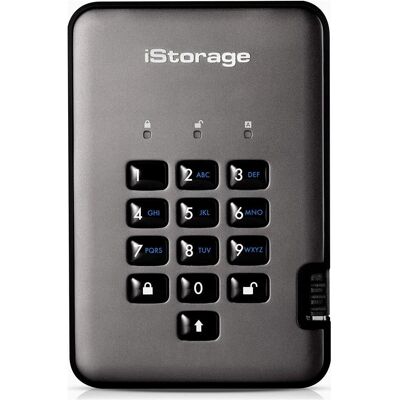 iStorage diskAshur Pro2 4TB FIPS CERT (4 TB), Externe Festplatte, Grau iStorage diskAshur Pro2 4TB FIPS CERT (4 TB), Externe Festplatte, Grau