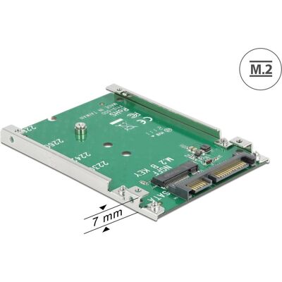 Delock 2,5″ Konverter SATA 22 Pin > M.2 NGFF, SSD + Festplatte Zubehör Delock 2,5″ Konverter SATA 22 Pin > M.2 NGFF, SSD + Festplatte Zubehör