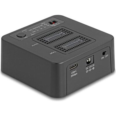 Delock USB 20 Gbps M.2 Dockingstation für 2 x M.2 NVMe PCIe SSD mit Klon- und Lö, SSD + Festplatte Zubehör Delock USB 20 Gbps M.2 Dockingstation für 2 x M.2 NVMe PCIe SSD mit Klon- und Lö, SSD + Festplatte Zubehör