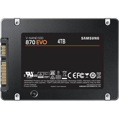 Samsung 870 Evo 4 Tb 2.5" Serial Ata (4000 GB, 2.5"), SSD Samsung 870 Evo 4 Tb 2.5" Serial Ata (4000 GB, 2.5"), SSD