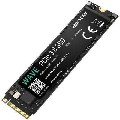 Hiksemi Dysk SSD WAVE (P) M.2 PCIe NVMe Gen3x4 2280 (2280/1800 MB/s) 3D NAND (256 GB, M.2, M.2 2280), SSD Hiksemi Dysk SSD WAVE (P) M.2 PCIe NVMe Gen3x4 2280 (2280/1800 MB/s) 3D NAND (256 GB, M.2, M.2 2280), SSD