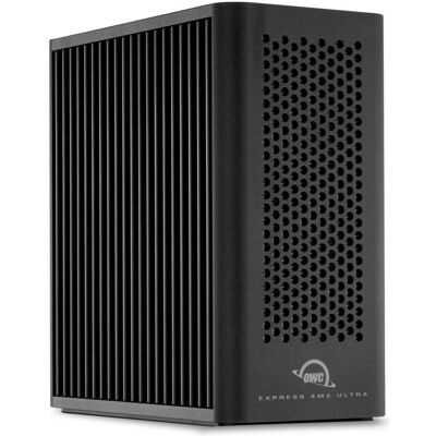 OWC Express 4M2 Ultra 4-Slot M.2 NVMe SSD Enclosure without (M.2), Festplattengehäuse, Schwarz OWC Express 4M2 Ultra 4-Slot M.2 NVMe SSD Enclosure without (M.2), Festplattengehäuse, Schwarz