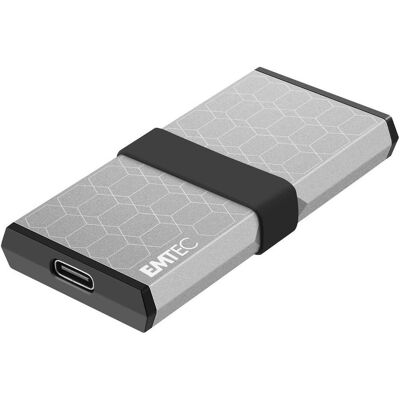 Emtec SSD 3.2Gen2 X205 1TB Portable (1 TB), Externe SSD, Silber Emtec SSD 3.2Gen2 X205 1TB Portable (1 TB), Externe SSD, Silber