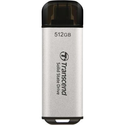 Transcend ESD300 (512 GB, USB-C), USB Stick, Silber Transcend ESD300 (512 GB, USB-C), USB Stick, Silber
