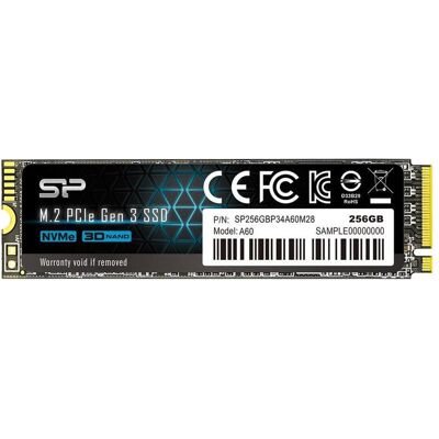 Silicon Power A60 M.2 2280 256GB Max2200/1600 MB (256 GB, M.2, M.2 2280), SSD Silicon Power A60 M.2 2280 256GB Max2200/1600 MB (256 GB, M.2, M.2 2280), SSD