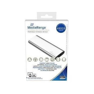 MediaRange MR1102 480GB USB 3.2 Silver (480 GB, M.2), SSD MediaRange MR1102 480GB USB 3.2 Silver (480 GB, M.2), SSD