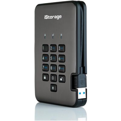 iStorage diskAshur Pro2 (1 TB), Externe Festplatte, Schwarz iStorage diskAshur Pro2 (1 TB), Externe Festplatte, Schwarz