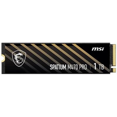 MSI SPATIUM M470 PRO PCIe 4.0 NVMe M.2 500GB (500 GB, M.2), SSD MSI SPATIUM M470 PRO PCIe 4.0 NVMe M.2 500GB (500 GB, M.2), SSD