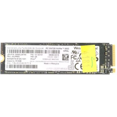 Dell 512GB, SSD, PCIe-34, M.2, 22mm (512 GB, M.2 2280), SSD Dell 512GB, SSD, PCIe-34, M.2, 22mm (512 GB, M.2 2280), SSD