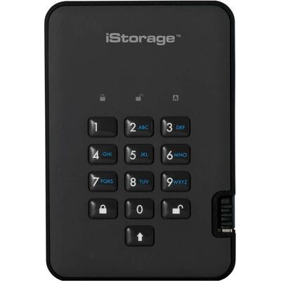 iStorage diskAshur² - Festplatte - verschlüsselt - 3 TB - extern (tragbar) (3 TB), Externe Festplatte, Schwarz iStorage diskAshur² - Festplatte - verschlüsselt - 3 TB - extern (tragbar) (3 TB), Externe Festplatte, Schwarz