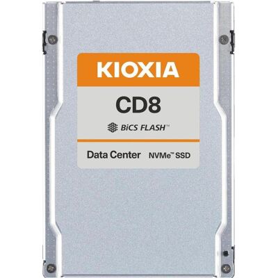Kioxia KCD8 series - SSD - 15360 GB - internal - 2.5" - U.2 PCIe 4.0 x4 (NVMe) (15360 GB, 2.5"), SSD Kioxia KCD8 series - SSD - 15360 GB - internal - 2.5" - U.2 PCIe 4.0 x4 (NVMe) (15360 GB, 2.5"), SSD