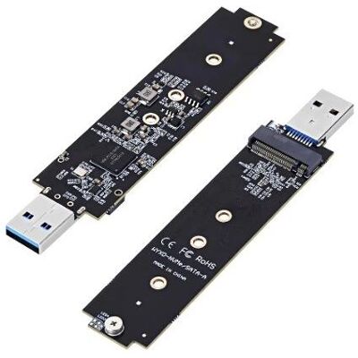 HutoPi M.2 SSD SATA/NVMe to USB 3.1 Adapter, SSD + Festplatte Zubehör HutoPi M.2 SSD SATA/NVMe to USB 3.1 Adapter, SSD + Festplatte Zubehör