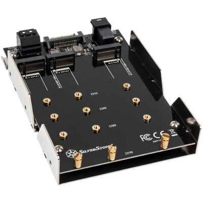 Silverstone SDP12 - Laufwerksschachtadapter - 3,5" auf 3 x M.2 (8,9 cm auf 3 x M.2), SSD + Festplatte Zubehör Silverstone SDP12 - Laufwerksschachtadapter - 3,5" auf 3 x M.2 (8,9 cm auf 3 x M.2), SSD + Festplatte Zubehör