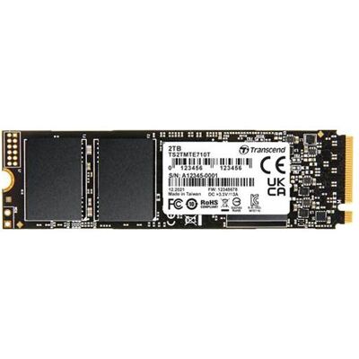 Transcend MTE710T 2TB SSD disk M.2 2280, PCIe Gen4 x4 NVMe 1.4 (3D TLC), 3800MB/s R, 3200MB/s W (2000 GB, M.2), SSD Transcend MTE710T 2TB SSD disk M.2 2280, PCIe Gen4 x4 NVMe 1.4 (3D TLC), 3800MB/s R, 3200MB/s W (2000 GB, M.2), SSD
