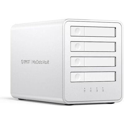 Orico 8848U4 DAS Series 4-Bay M.2 NVMe SSD-Festplattenarray – Weiss (USB-C), Storagesystem Orico 8848U4 DAS Series 4-Bay M.2 NVMe SSD-Festplattenarray – Weiss (USB-C), Storagesystem