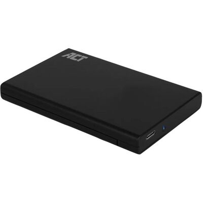 ACT 2.5" SATA hard drive enclosure, screwless, USB-C 3.2 Gen2 (2.5"), Festplattengehäuse, Schwarz ACT 2.5" SATA hard drive enclosure, screwless, USB-C 3.2 Gen2 (2.5"), Festplattengehäuse, Schwarz