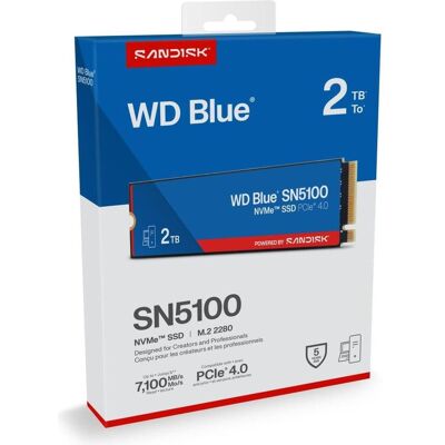 WD Blue SN5100 powered by SANDISK - Retail (2000 GB, M.2 2280), SSD WD Blue SN5100 powered by SANDISK - Retail (2000 GB, M.2 2280), SSD