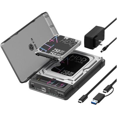 Icy Box IB-3882MSCL-CU31, SSD + Festplatte Zubehör Icy Box IB-3882MSCL-CU31, SSD + Festplatte Zubehör