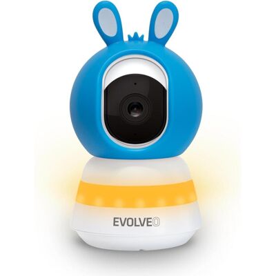 Evolveo Baby Monitor LUX- Chytrá 360° videochůvička s nočním viděním, detekcí pláče a pohybu, modrá, Netzwerkkamera, Blau Evolveo Baby Monitor LUX- Chytrá 360° videochůvička s nočním viděním, detekcí pláče a pohybu, modrá, Netzwerkkamera, Blau
