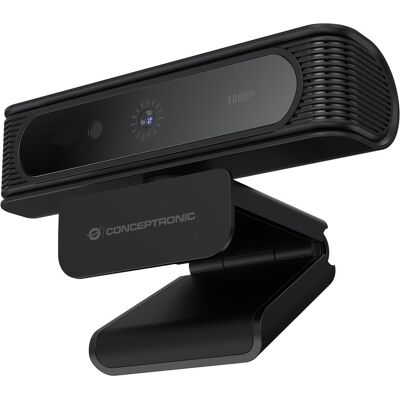 Conceptronic Webcam AMDIS 1080P Full Win11/10 Webcam+Micr. (2 Mpx), Webcam, Schwarz Conceptronic Webcam AMDIS 1080P Full Win11/10 Webcam+Micr. (2 Mpx), Webcam, Schwarz