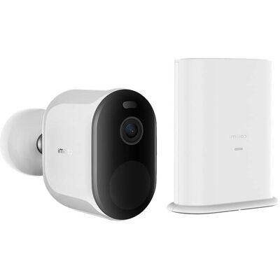 imilab Drahtlose Aussenkamera mit 2,5K, integriertem Akku, AI-PIR-Erkennung, Zweiwege-Audio, Alexa, IP66 (2560 x 1440 Pixels), Netzwerkkamera, Weiss imilab Drahtlose Aussenkamera mit 2,5K, integriertem Akku, AI-PIR-Erkennung, Zweiwege-Audio, Alexa, IP66 (2560 x 1440 Pixels), Netzwerkkamera, Weiss