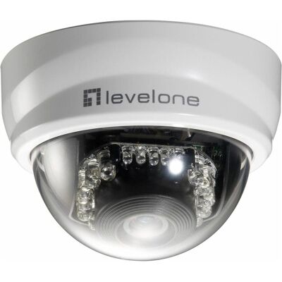 LevelOne IP Dome Kamera FCS-3101, LAN, PoE (1280 x 800 Pixels), Netzwerkkamera, Schwarz, Weiss LevelOne IP Dome Kamera FCS-3101, LAN, PoE (1280 x 800 Pixels), Netzwerkkamera, Schwarz, Weiss