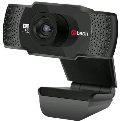 C-Tech Webkamera CAM-11FHD, 1080P, Mikrofon, Schwarz, Webcam, Schwarz C-Tech Webkamera CAM-11FHD, 1080P, Mikrofon, Schwarz, Webcam, Schwarz