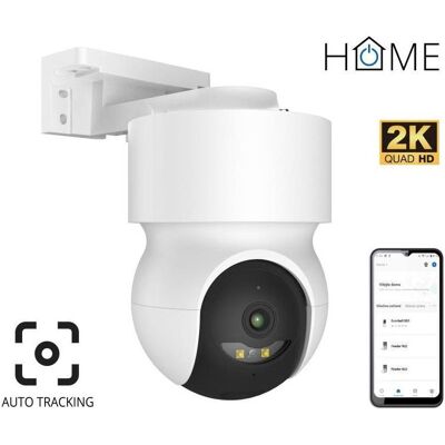 iGet HOME Kamera CS8 Weiss - WiFi 2K IP Kamera drehbar, Nachtsicht, Audio, IP65, Auto-Tracking (2560 x 1440 Pixels), Netzwerkkamera, Weiss iGet HOME Kamera CS8 Weiss - WiFi 2K IP Kamera drehbar, Nachtsicht, Audio, IP65, Auto-Tracking (2560 x 1440 Pixels), Netzwerkkamera, Weiss