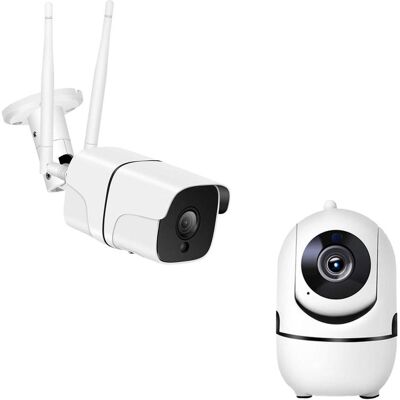 Denver SHO-110x2 + SHC150x2 Bundle (1280 x 720 Pixels), Netzwerkkamera, Schwarz Denver SHO-110x2 + SHC150x2 Bundle (1280 x 720 Pixels), Netzwerkkamera, Schwarz